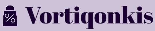 Logo with the text 'Vortiqonkis' on a purple background